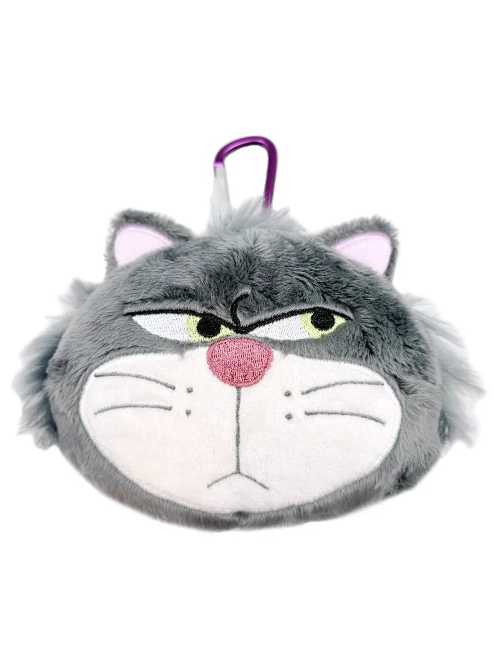 NEW Disney Cinderella Lucifer Big Face Plush Mascot Carabiner